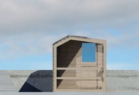 taxi shelter 3D model_4