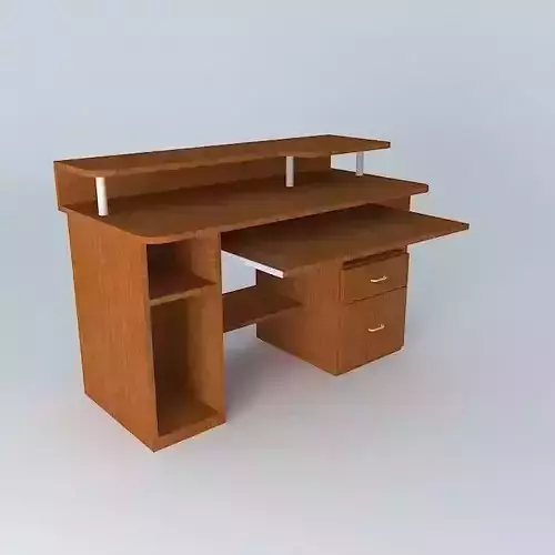 Modern computer desk Free 3D model