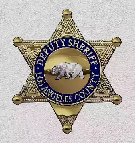 Los Angeles County Deputy Sheriffs Badge 3D print model