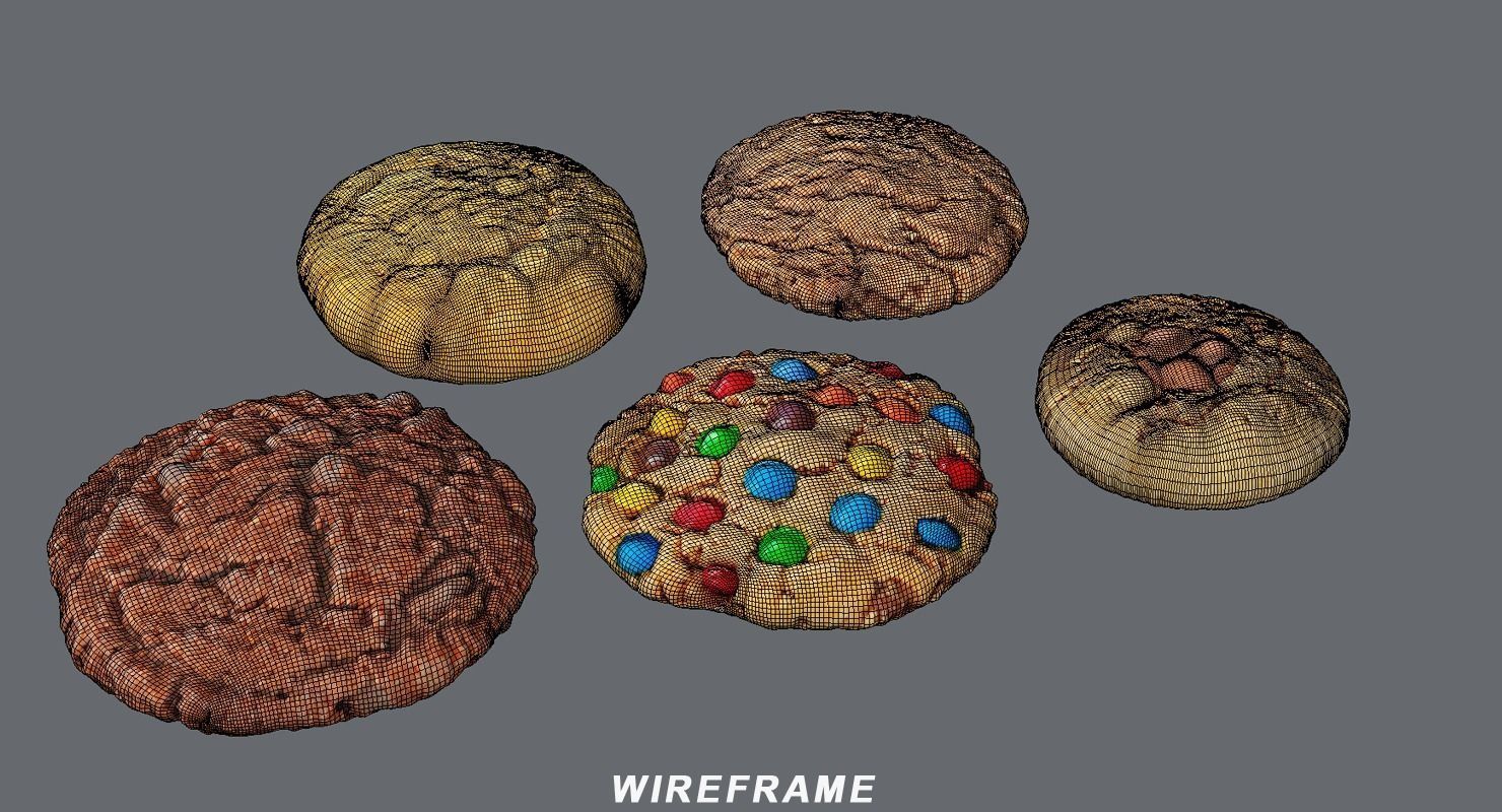 Cookies Pack 3D model_8