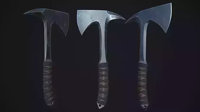 Modern Axe 07 Low-poly 3D model