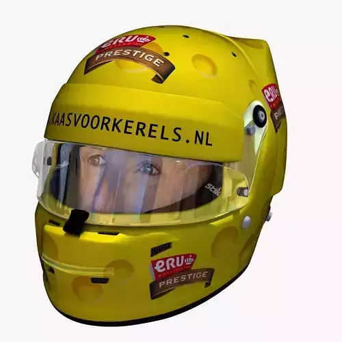 Tom Coronel Cheese helmet Low-poly 3D model