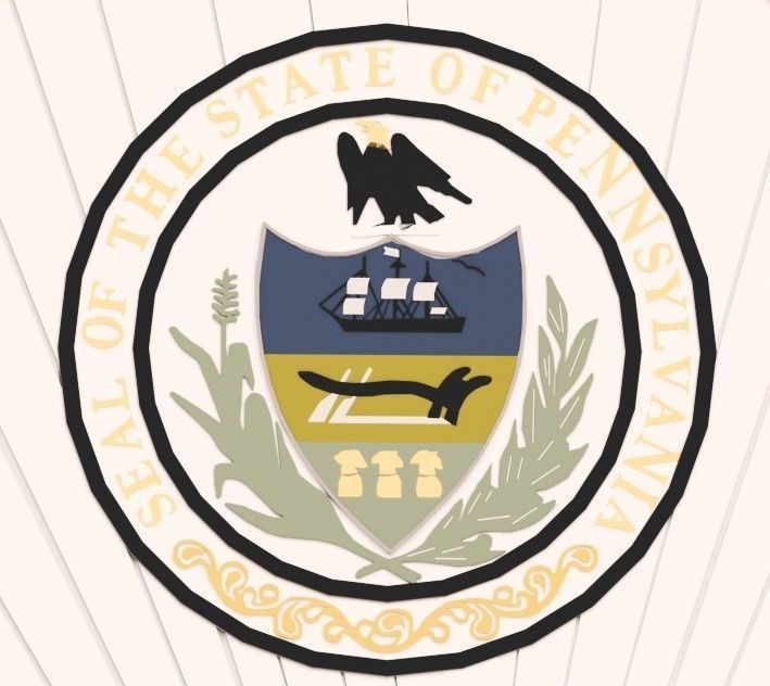 Forty Fort Police Badge 3D print model_3