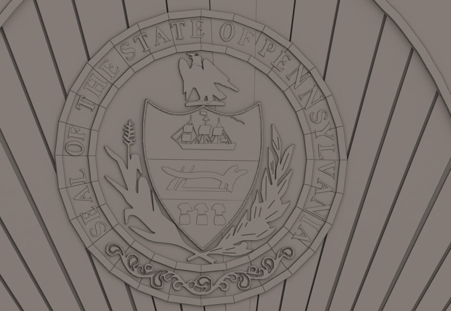 Forty Fort Police Badge 3D print model_4