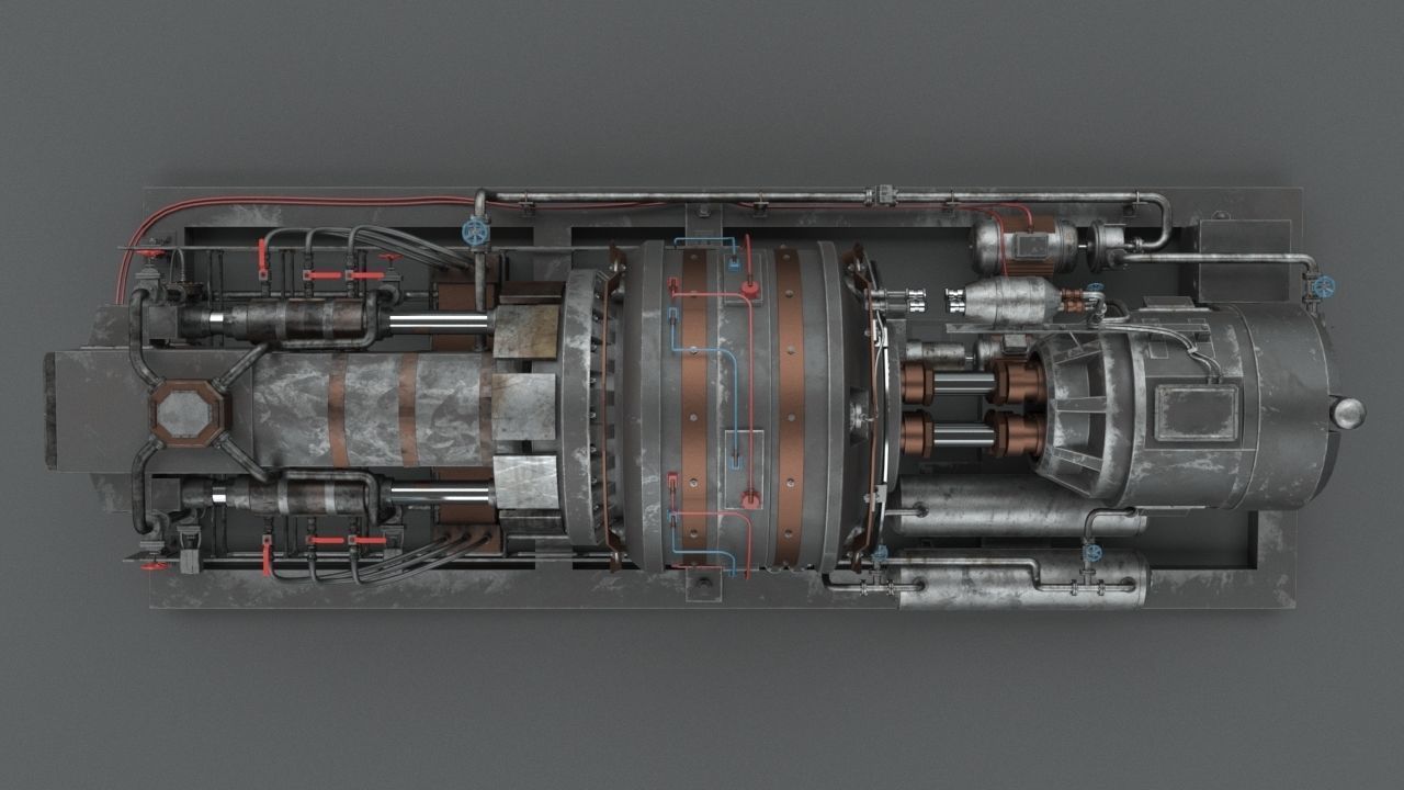 Machinery device 3D model_5