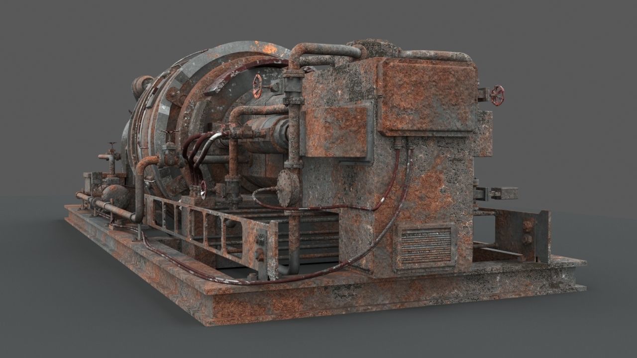 Machinery device 3D model_10
