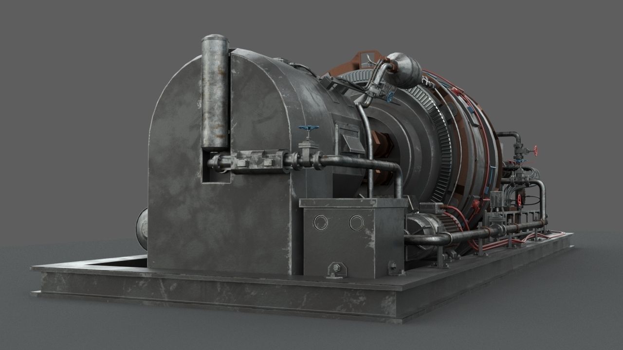 Machinery device 3D model_7