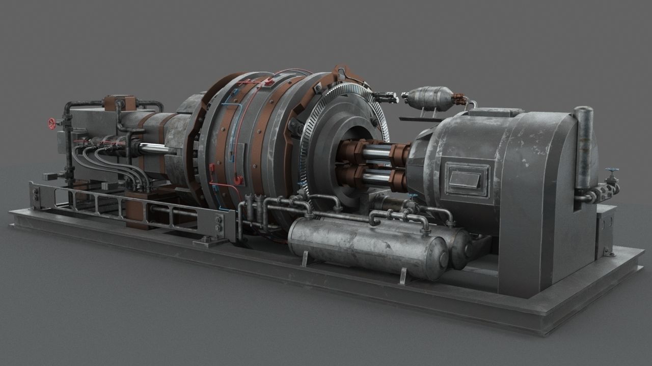Machinery device 3D model_4