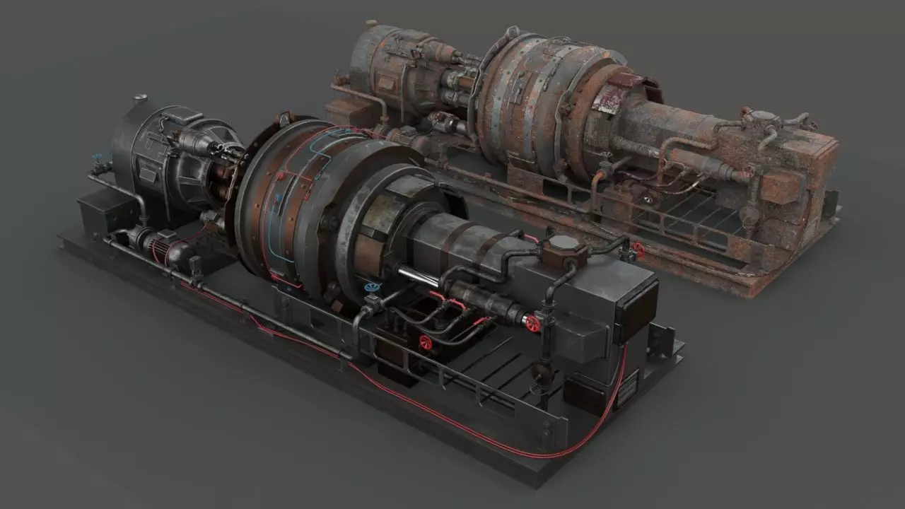 Machinery device 3D model_0