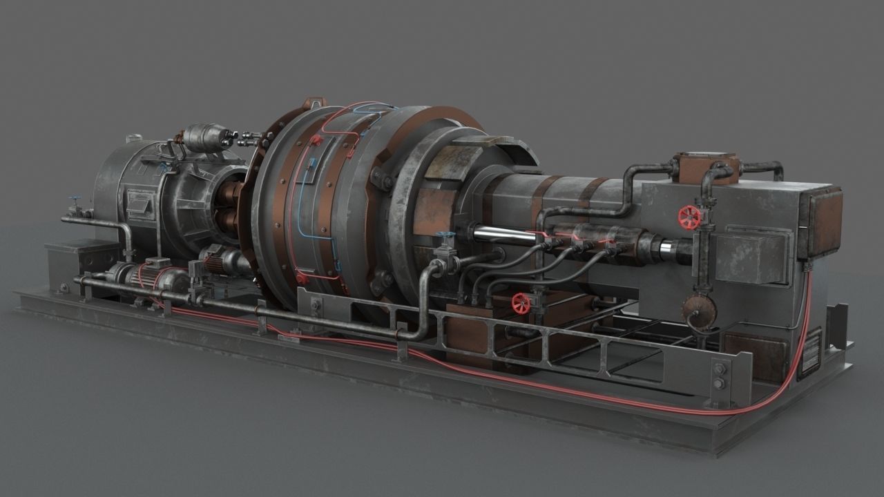 Machinery device 3D model_3