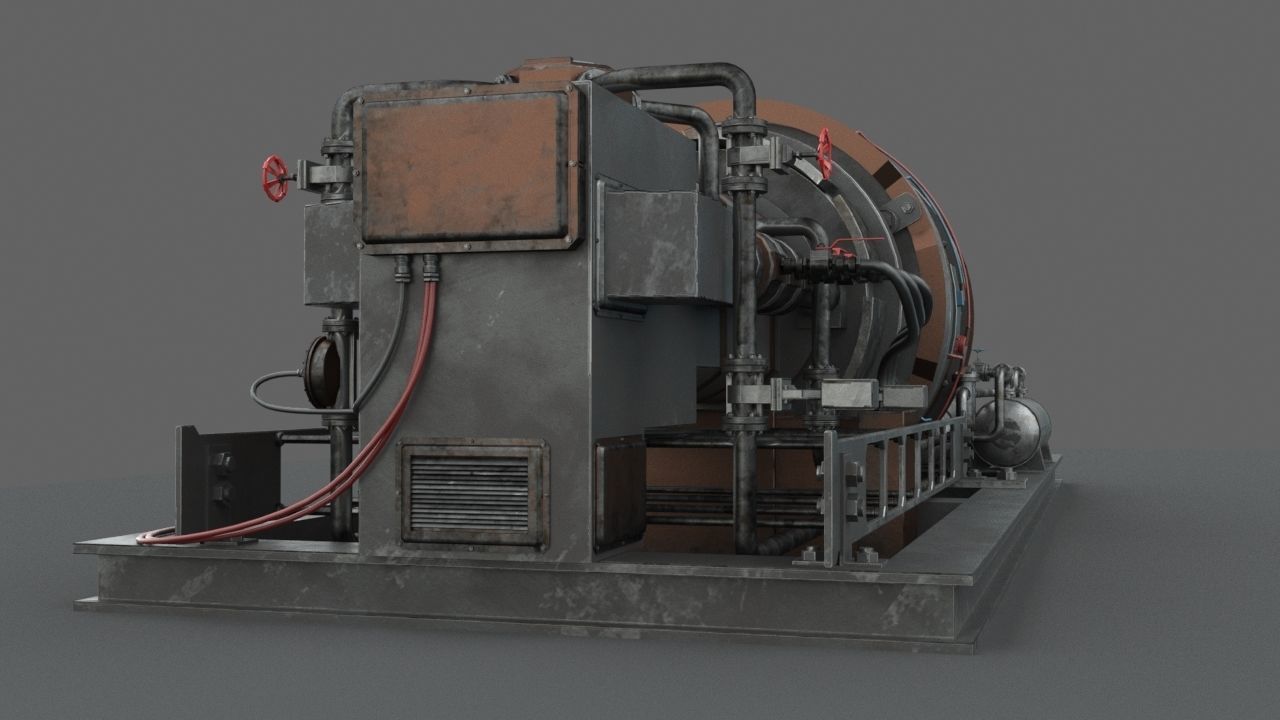 Machinery device 3D model_6
