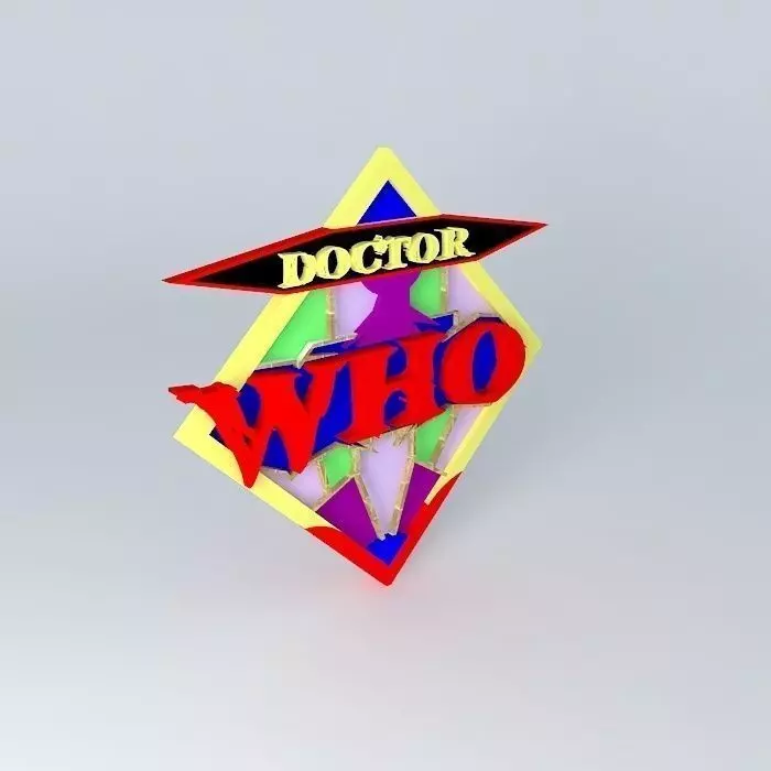 Doctor Who Retro Logo Free 3D model_0