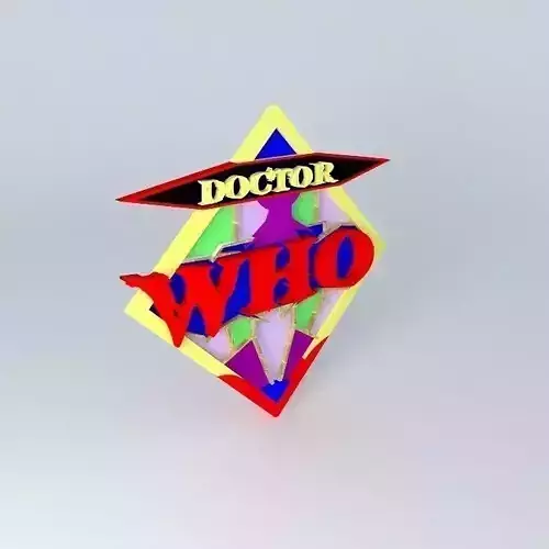 Doctor Who Retro Logo Free 3D model
