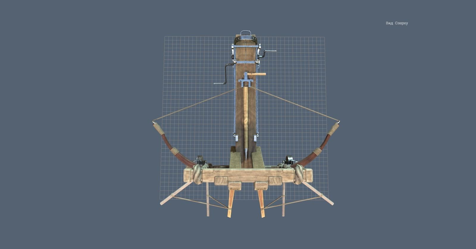 Roman Arrow Ballista -Ancient Archer Low-poly 3D model_3