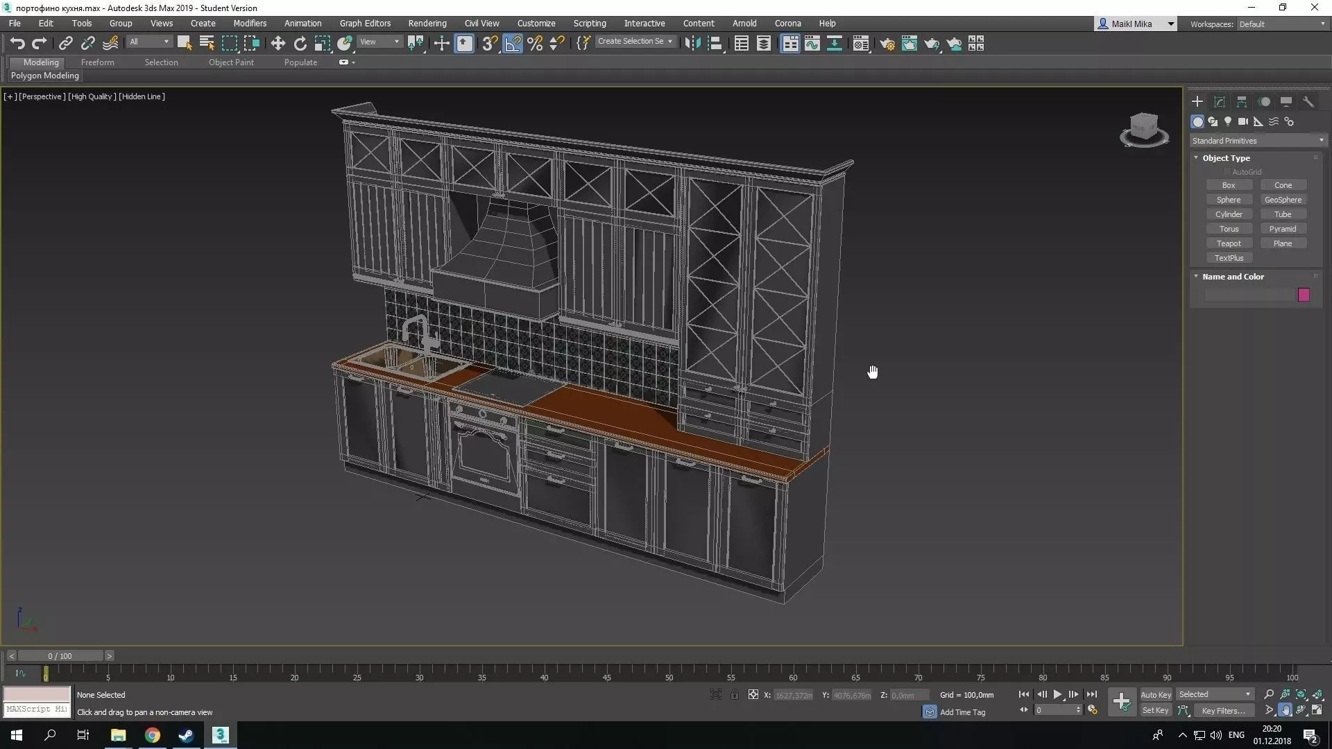 Portofino Kitchen Low-poly 3D model