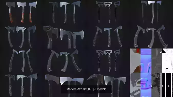 Modern Axe Set 02 