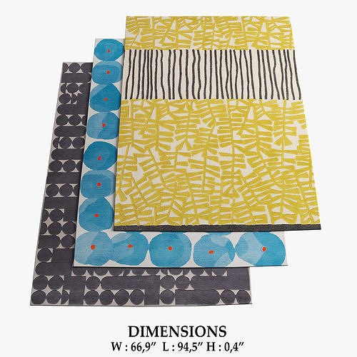 Habitat Rugs 159 3D model