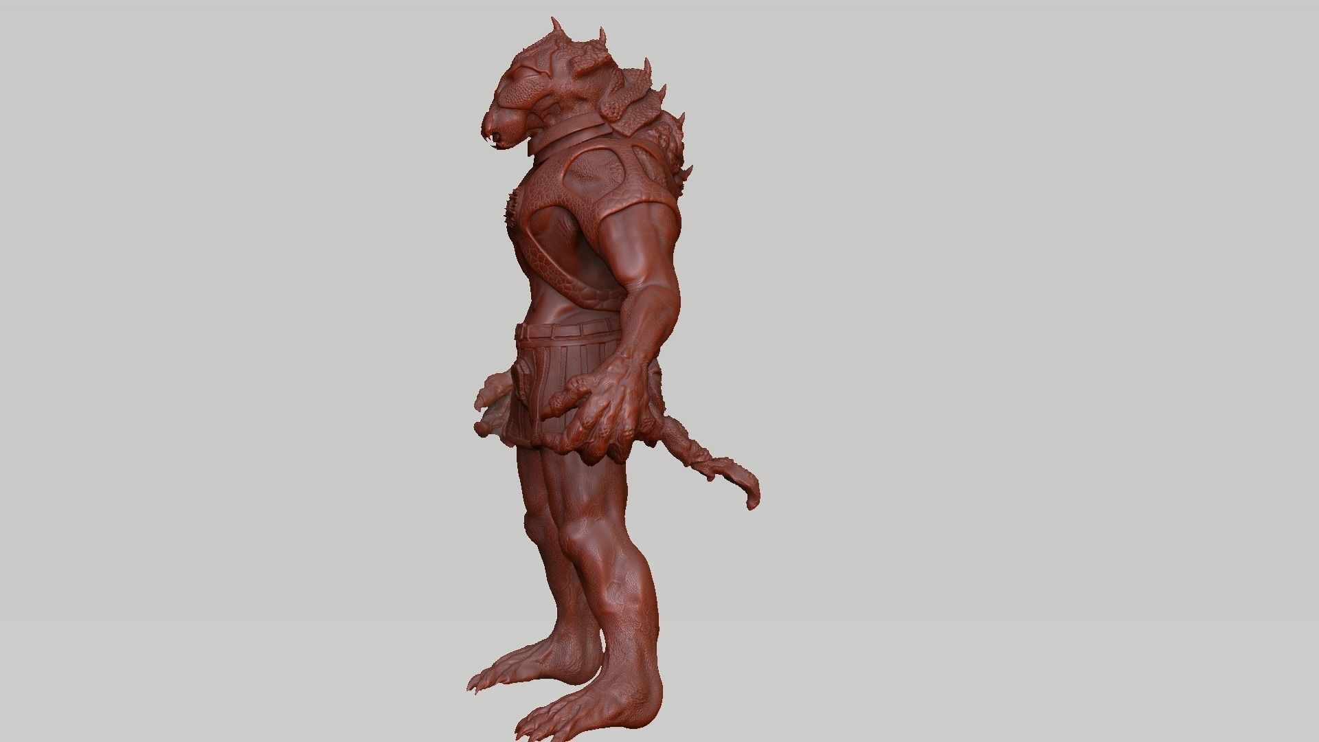 Alien Sculpture 3D-Modell 3D model_1