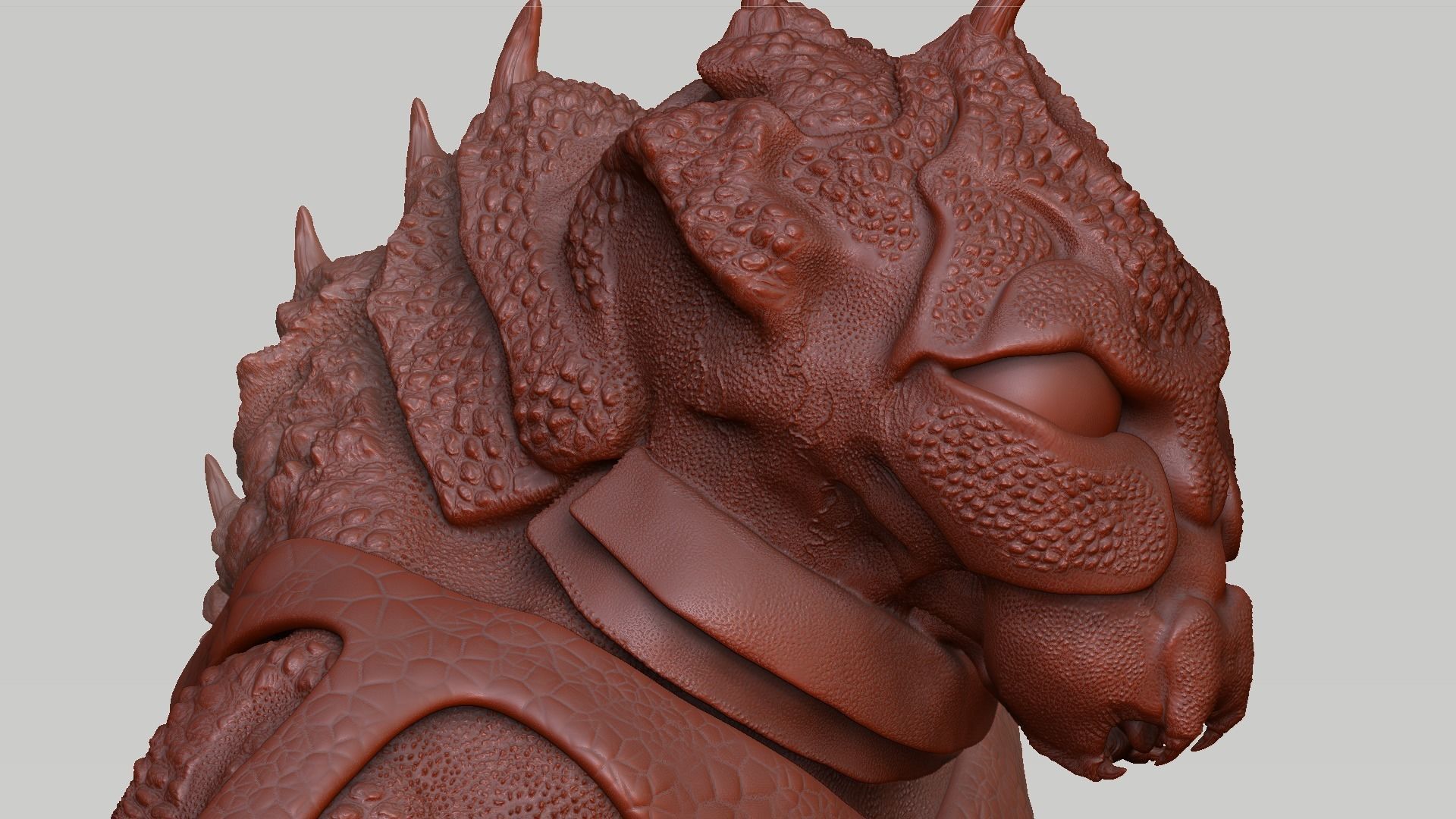 Alien Sculpture 3D-Modell 3D model_3