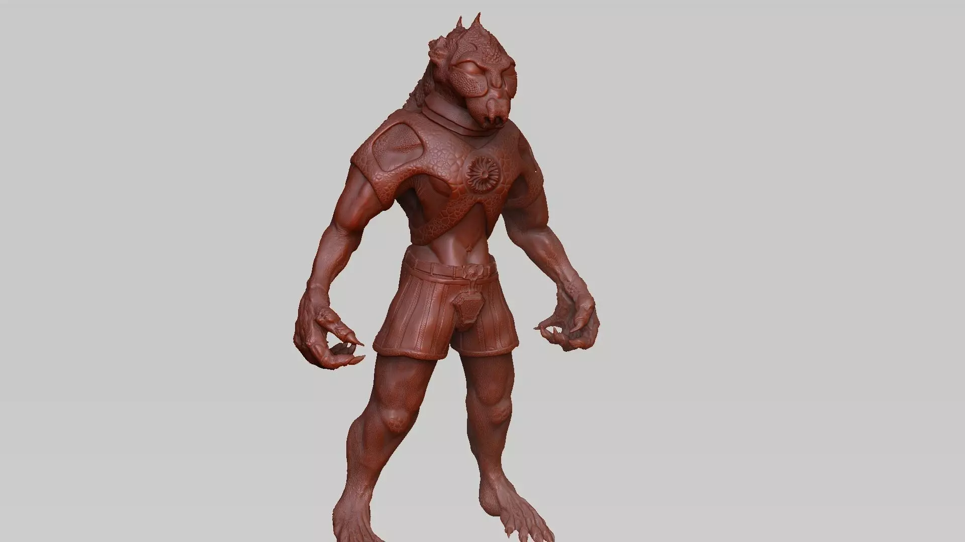 Alien Sculpture 3D-Modell 3D model_0