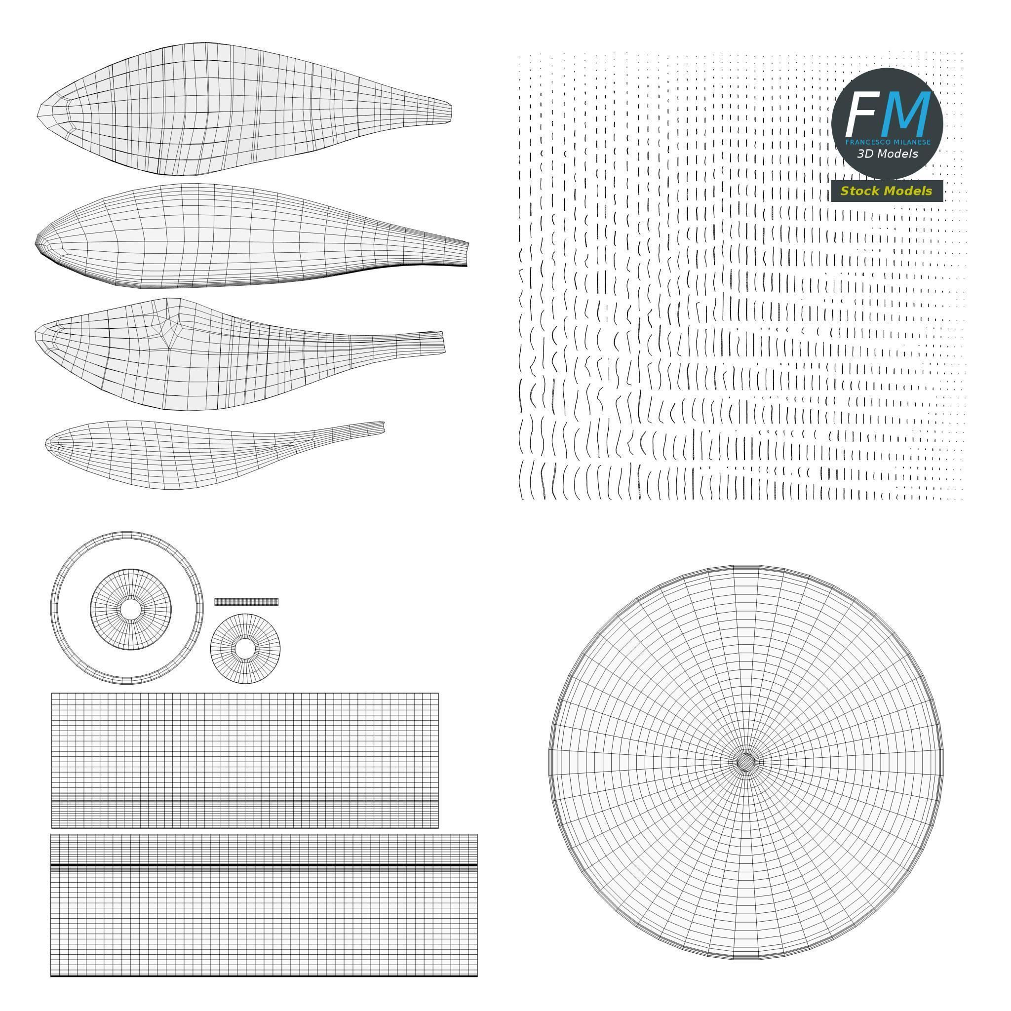 Potted plant 1 3D model_11