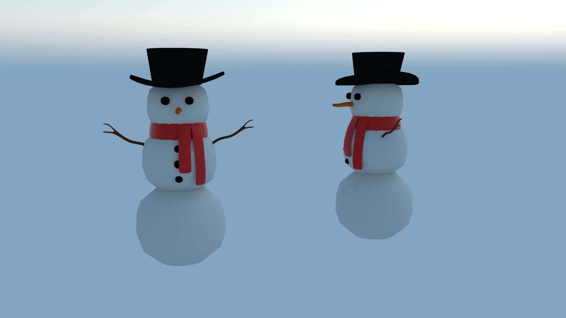 Christmas collection low poly style   Low-poly 3D model_11