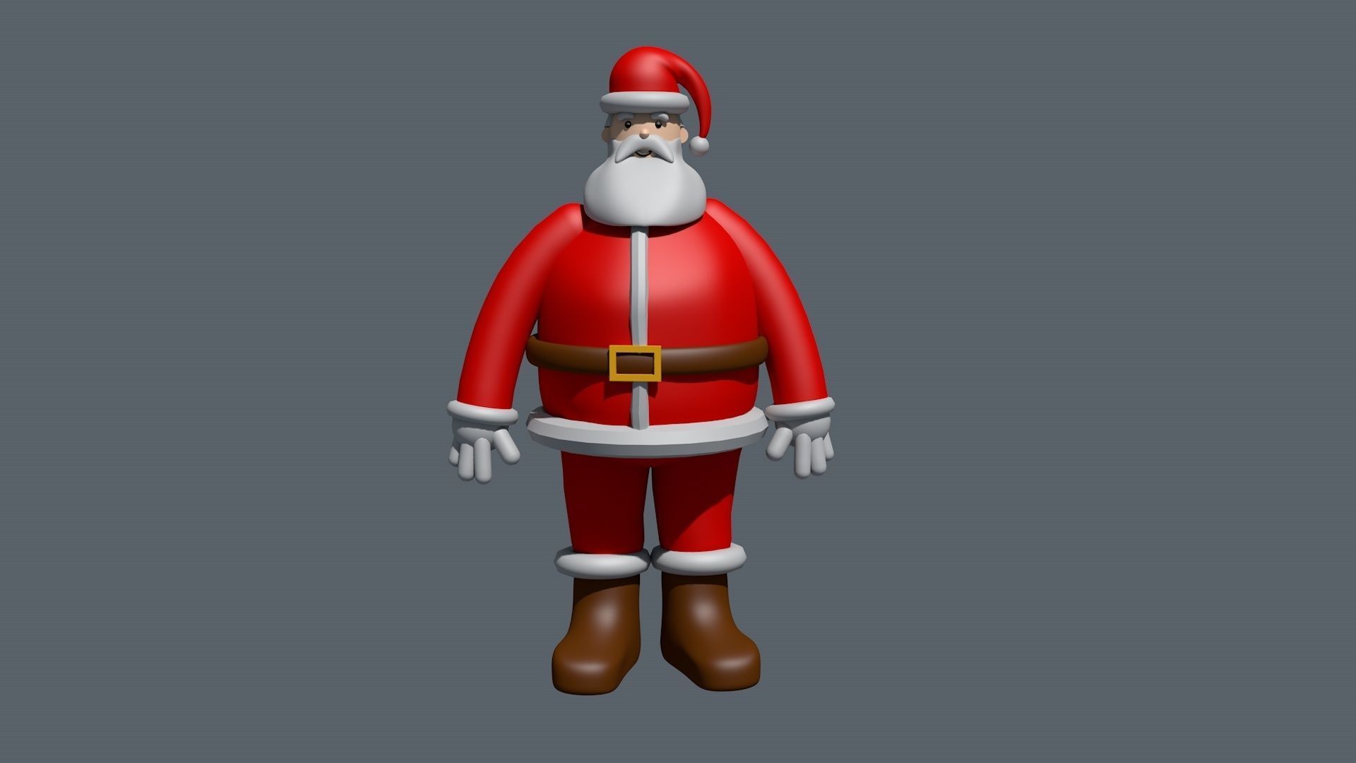 Christmas collection low poly style   Low-poly 3D model_4