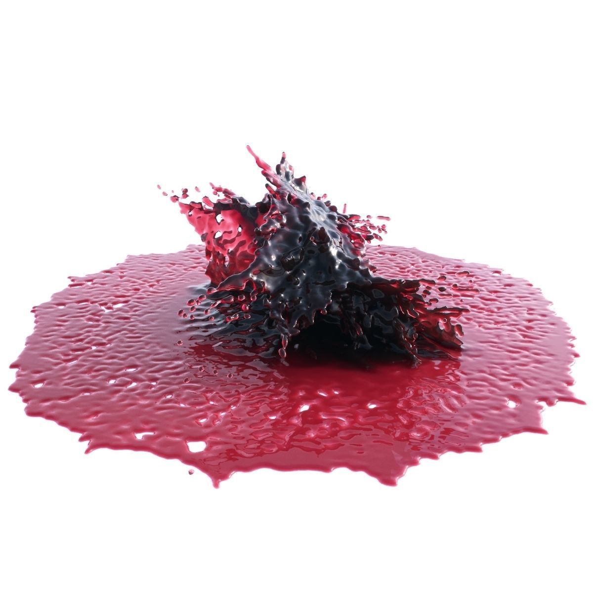 Splash Stain 4 3D model_3