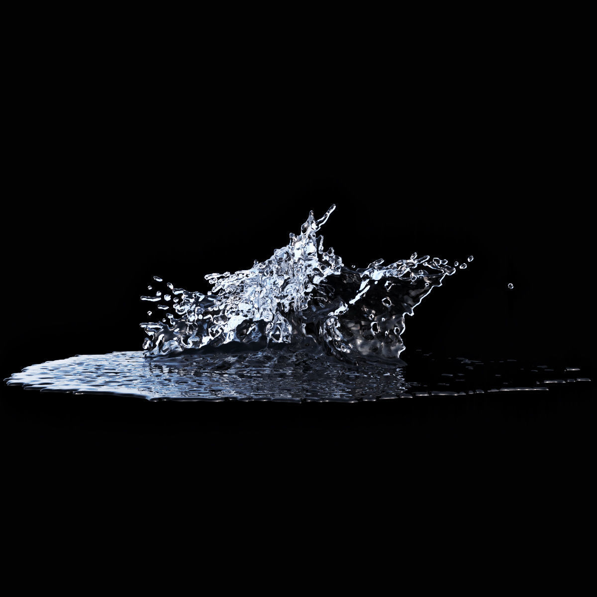 Splash Stain 4 3D model_1
