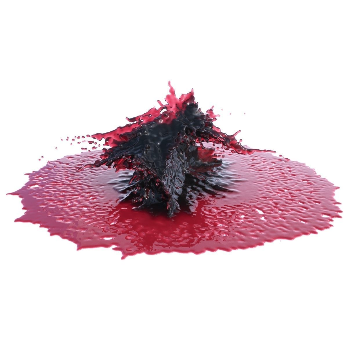 Splash Stain 4 3D model_4