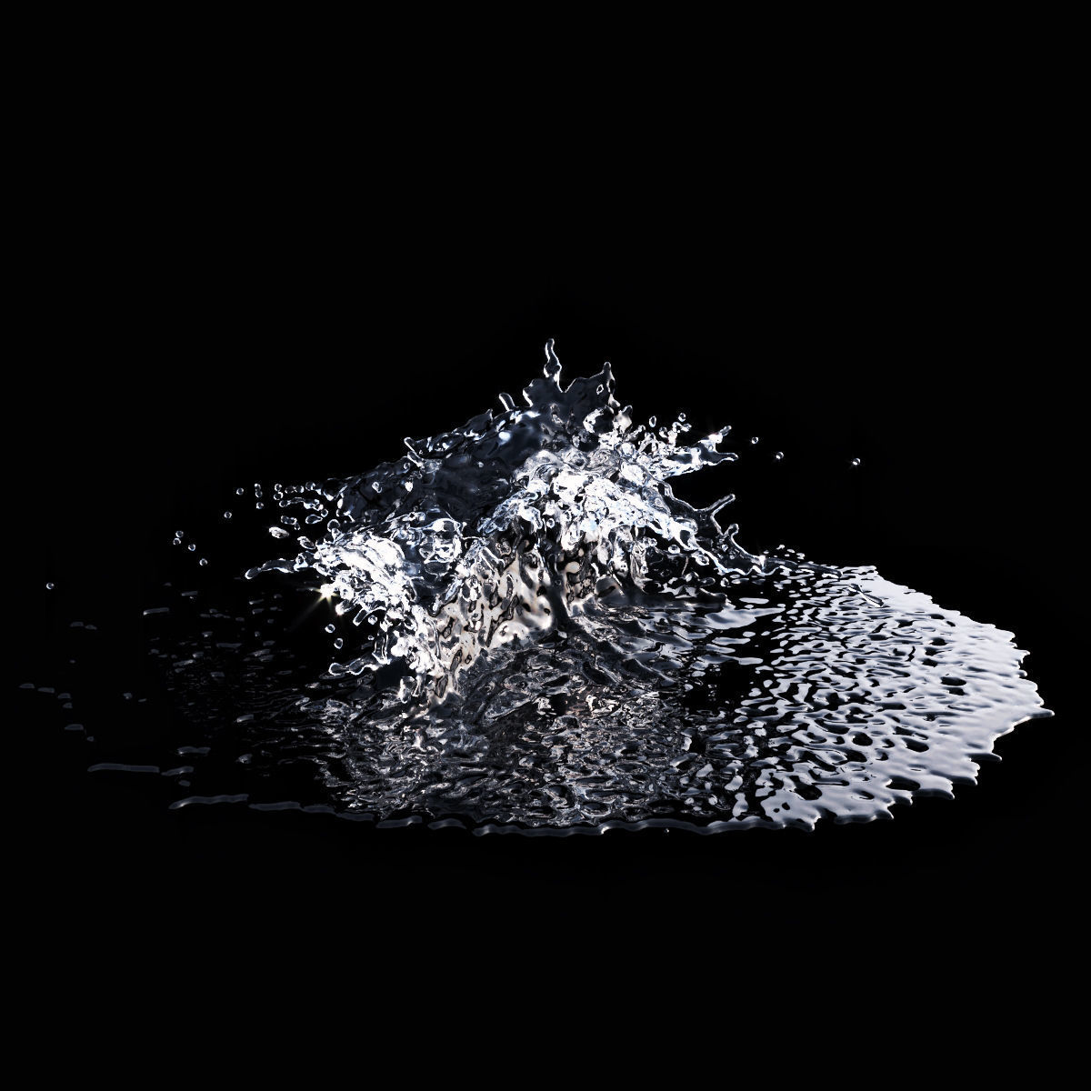 Splash Stain 4 3D model_2