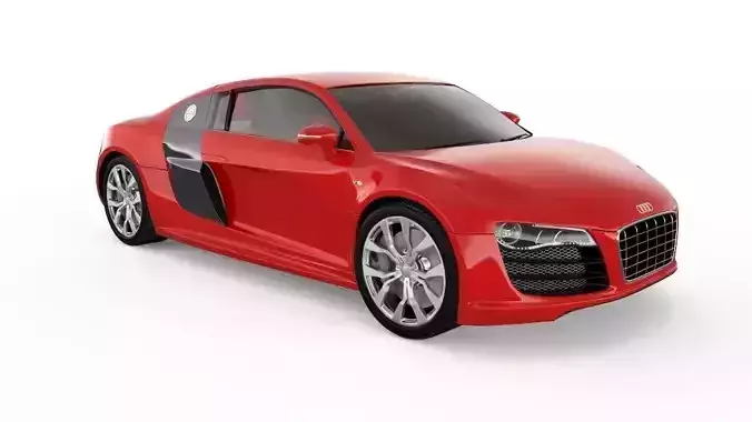 Audi R8 3D Sports Car Luxury vehicle 3D Model