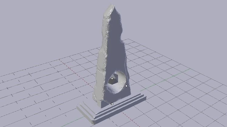 Obelisk Low-poly 3D model_3