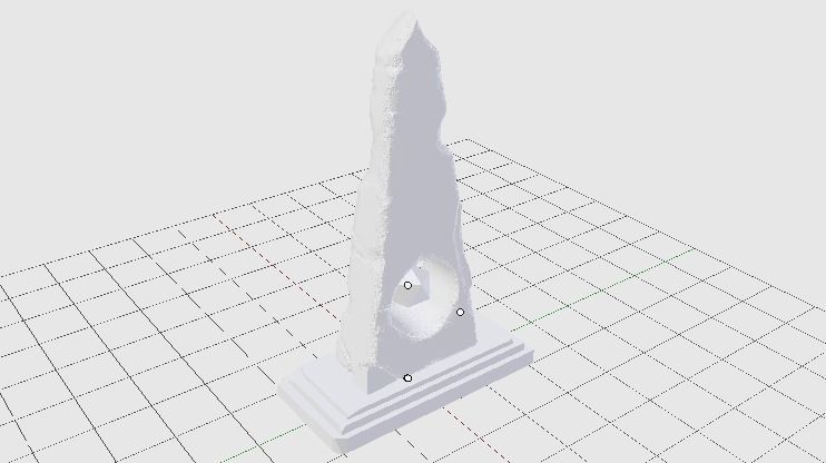 Obelisk Low-poly 3D model_2