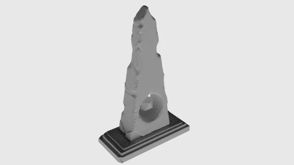 Obelisk Low-poly 3D model_0