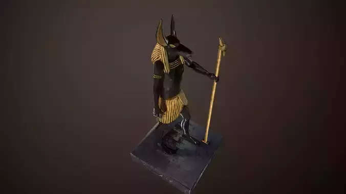 Anubis statue 3D model