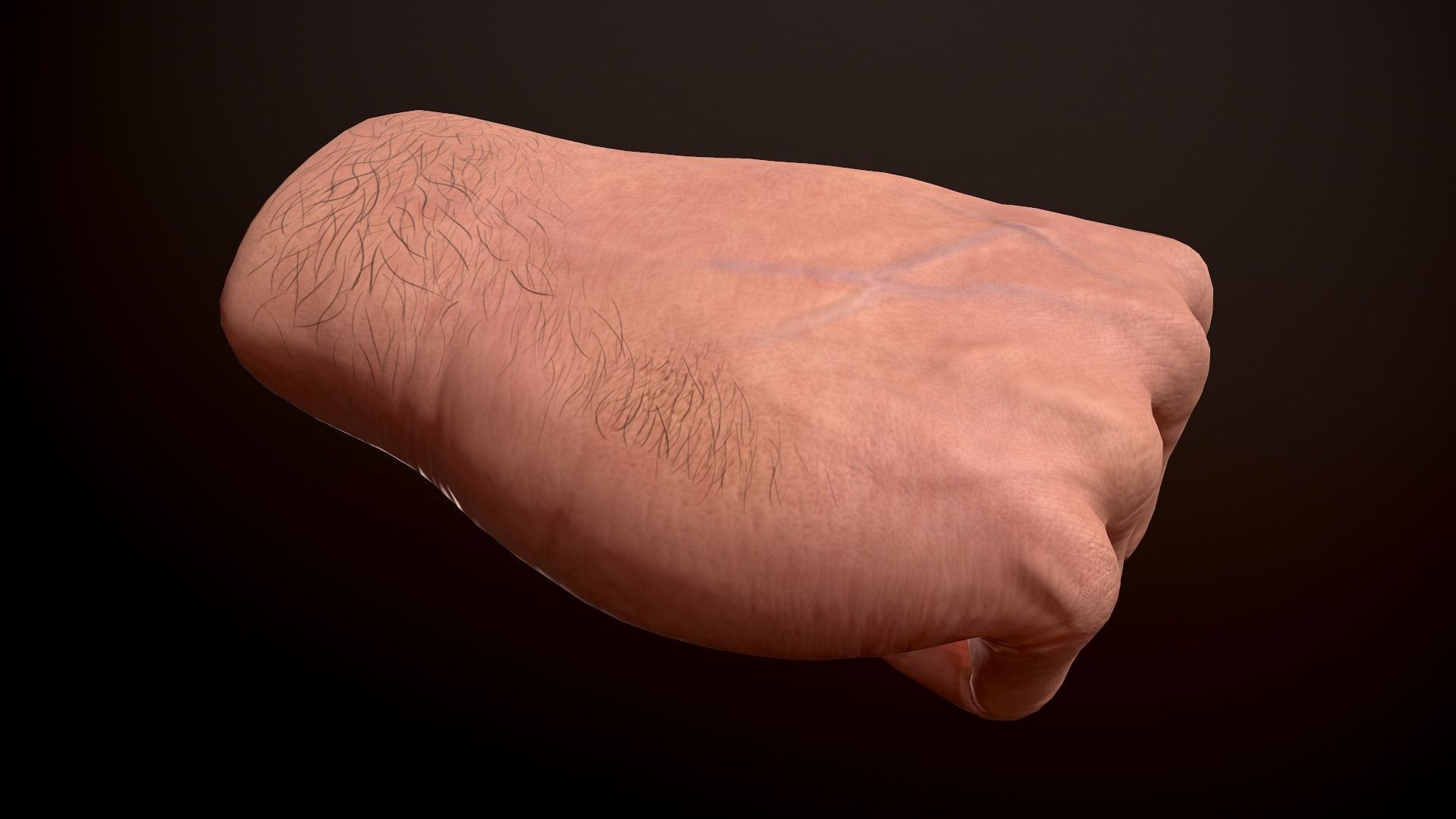 Male Hand Low-poly 3D model_11