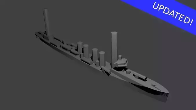 US Sampson Class Destroyer 3D print model