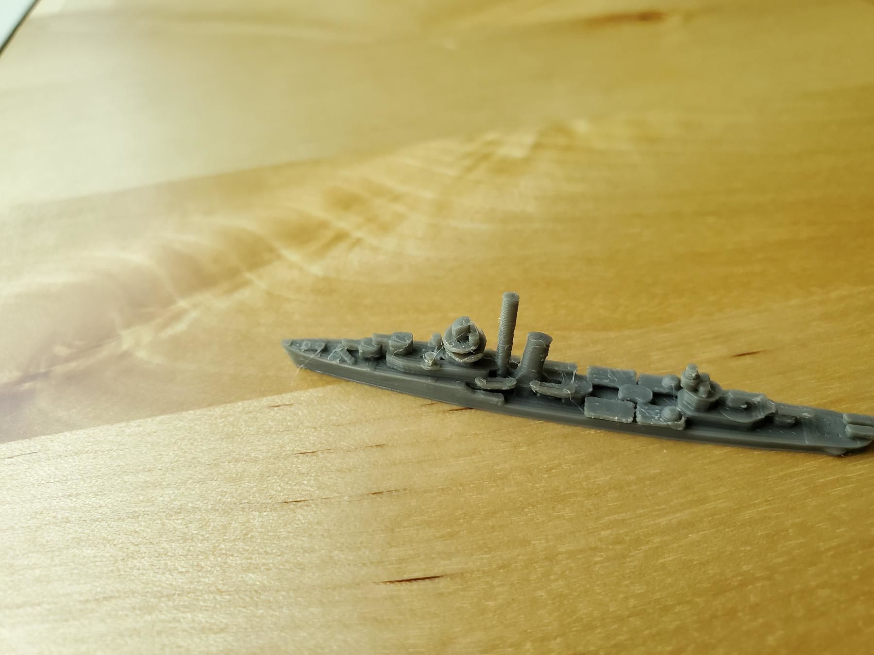 US Bagley Class Destroyer Warship 3D print model_7