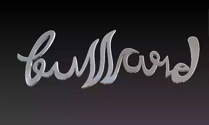Bussard microcar badge 3D print model