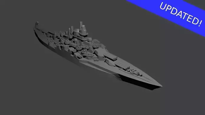 US Tennessee Class Battleship 
