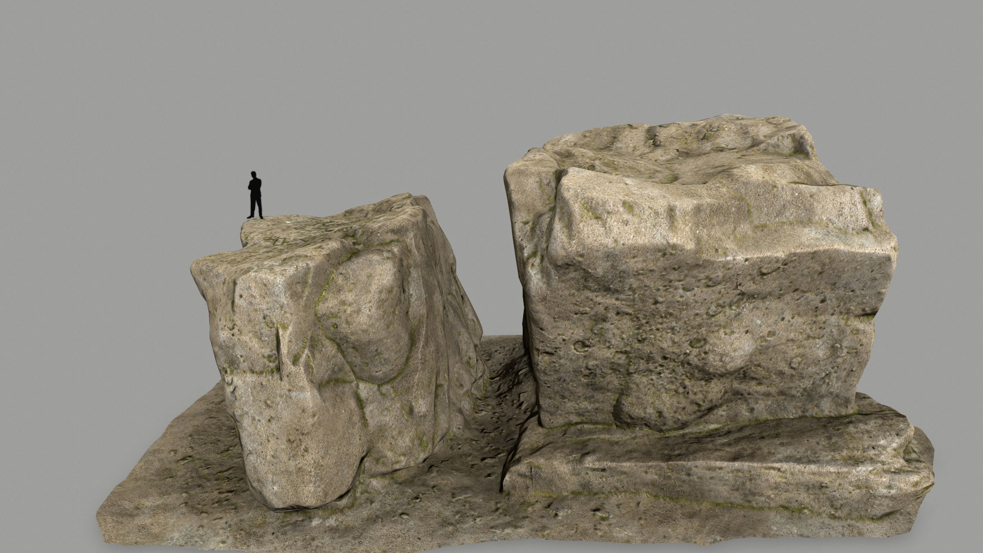 desert rocks   Low-poly 3D model_3