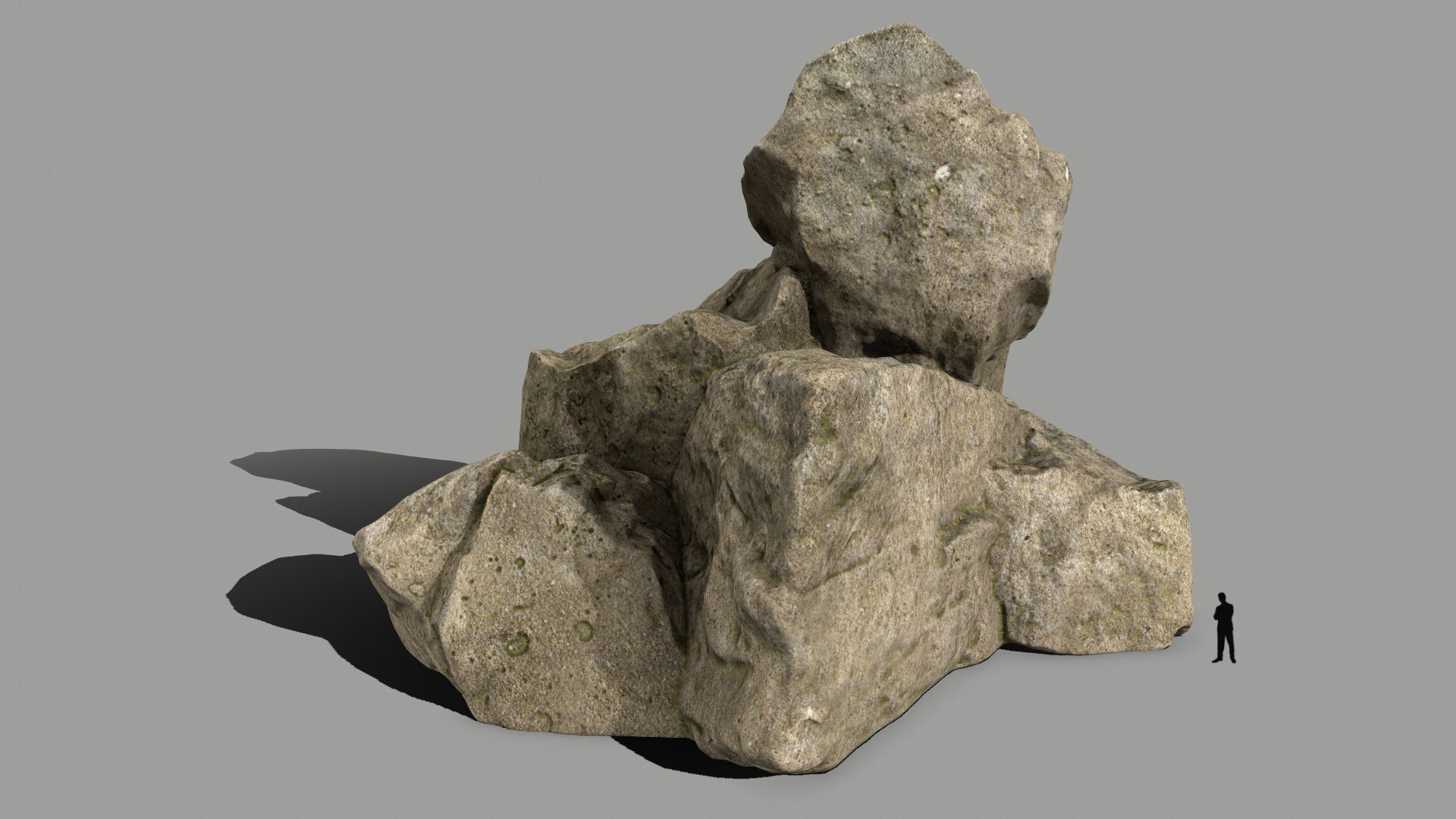 desert rocks   Low-poly 3D model_9
