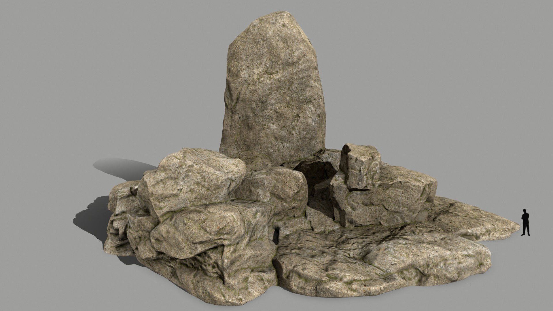 desert rocks   Low-poly 3D model_11