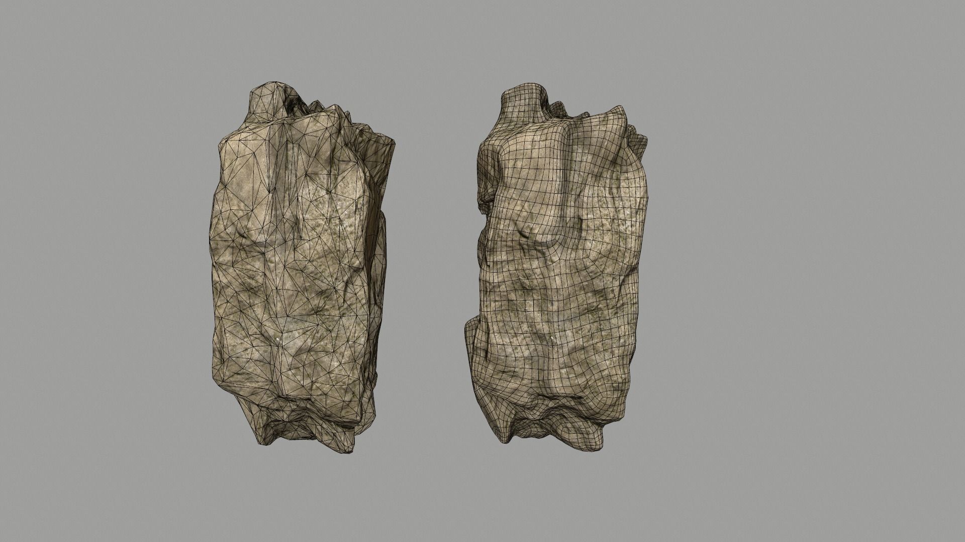 desert rocks   Low-poly 3D model_16