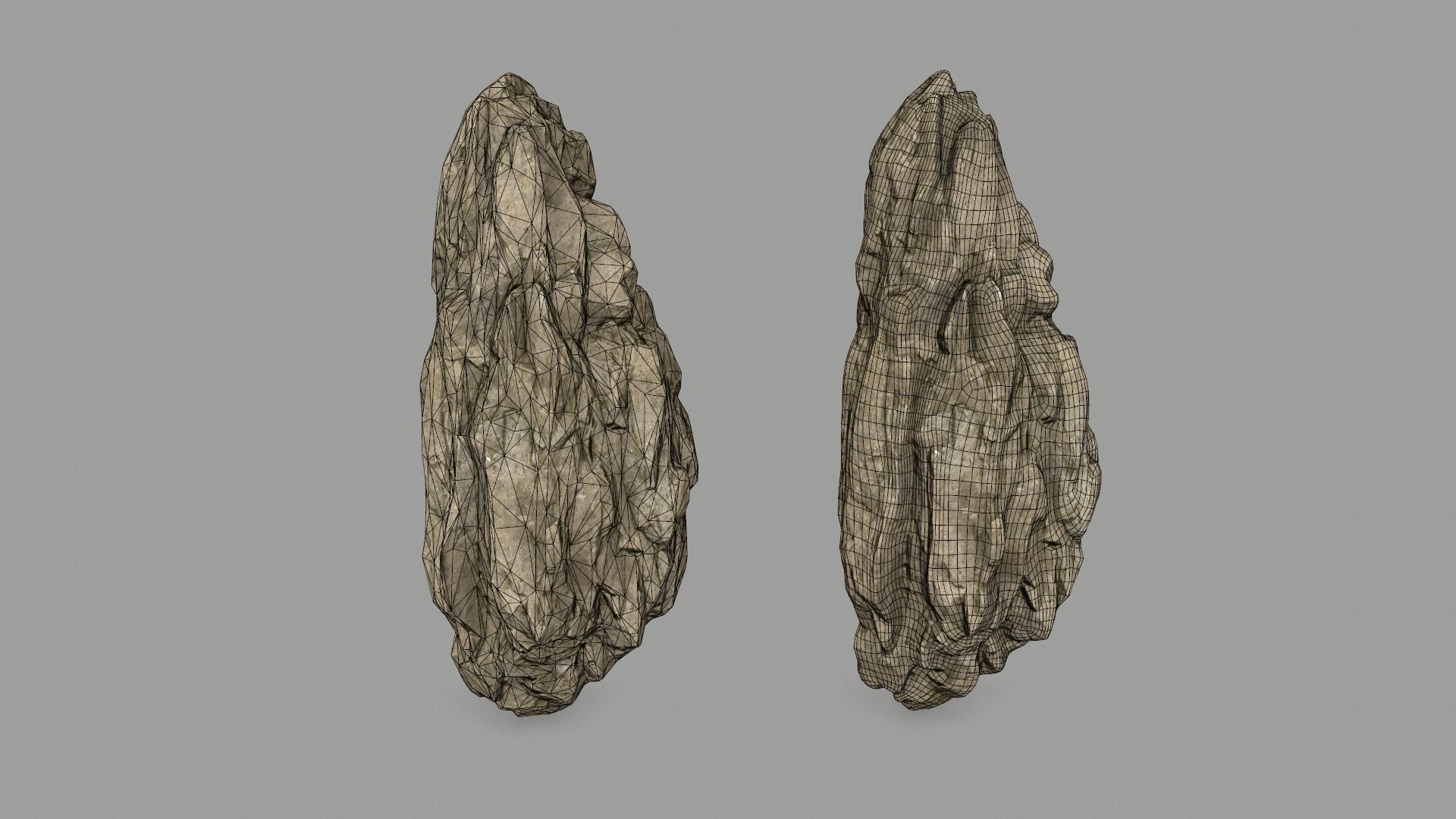 desert rocks   Low-poly 3D model_19