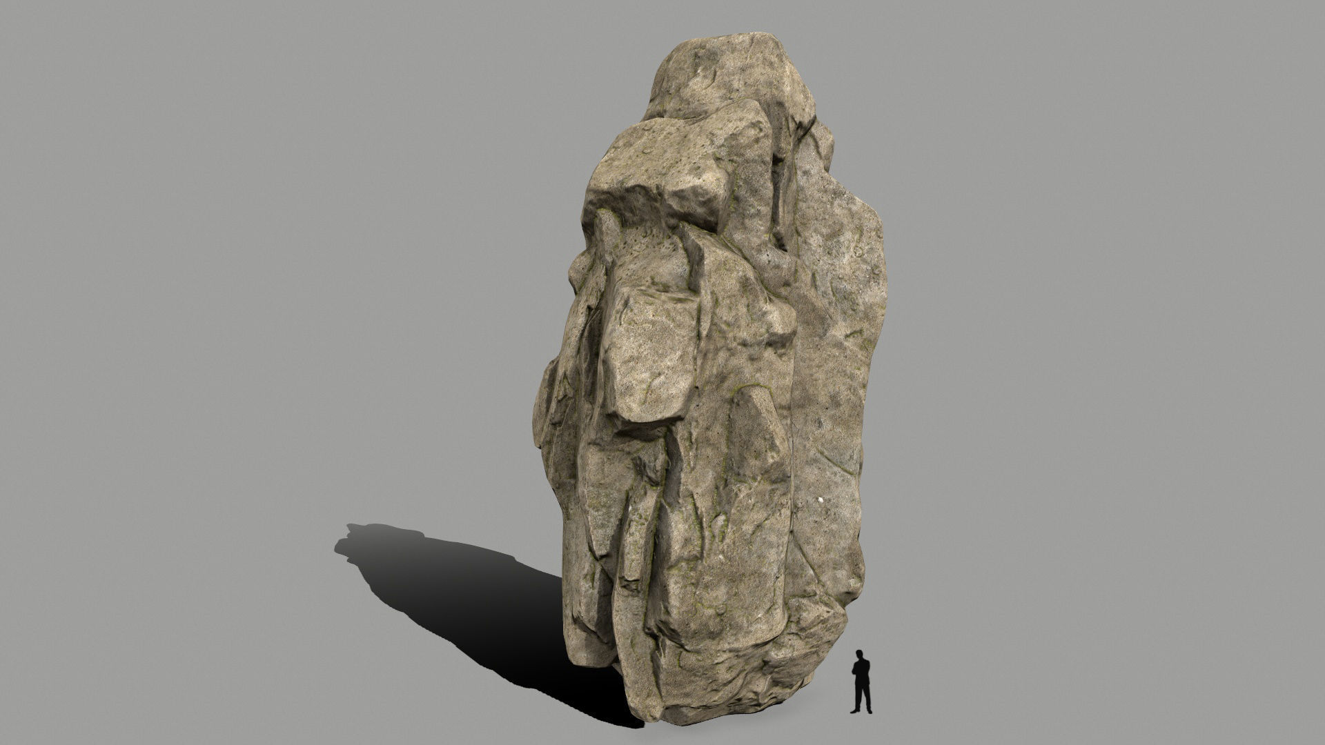 desert rocks   Low-poly 3D model_1