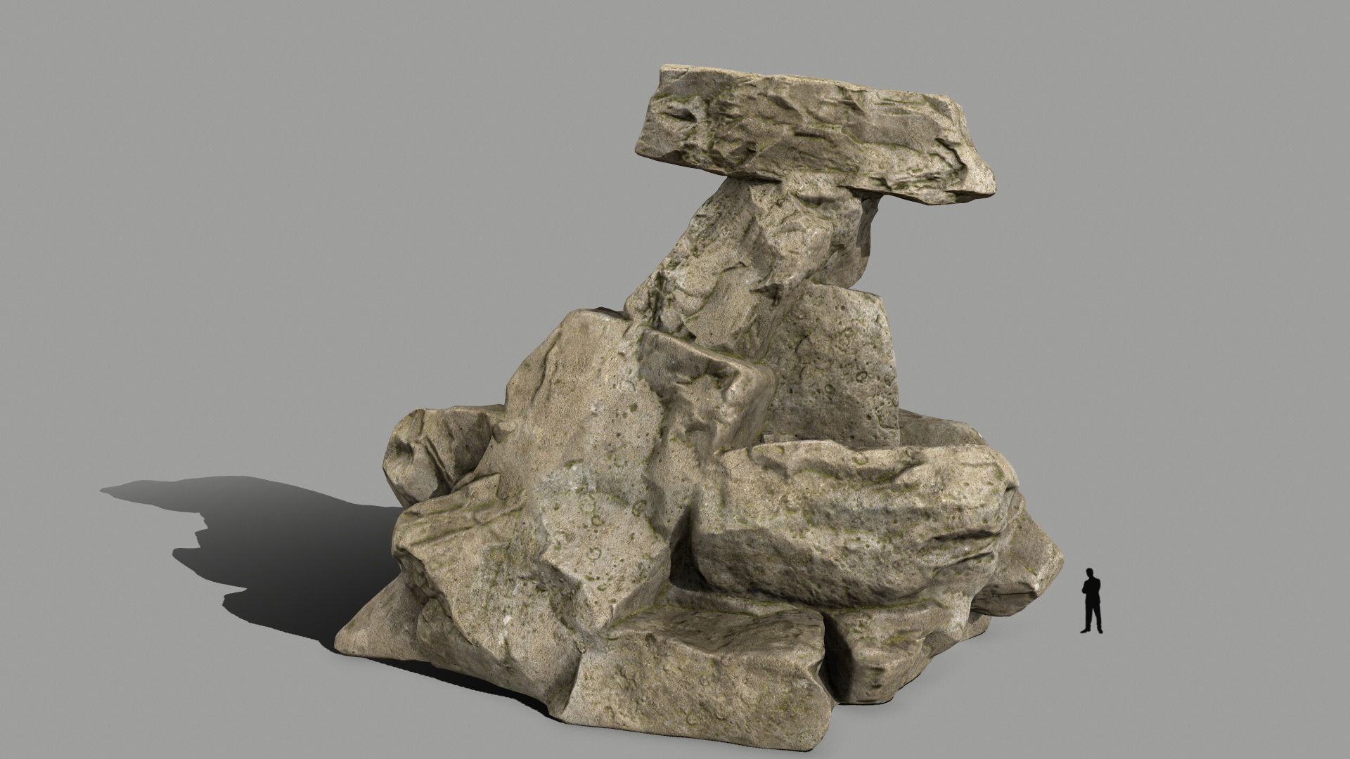 desert rocks   Low-poly 3D model_8