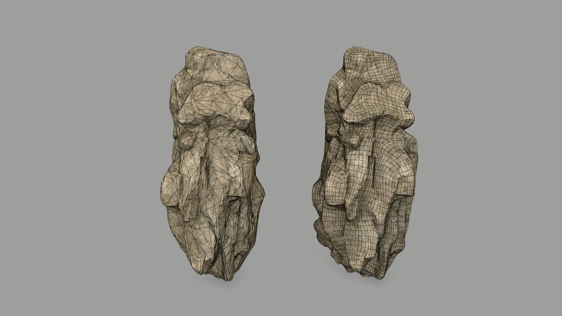 desert rocks   Low-poly 3D model_20