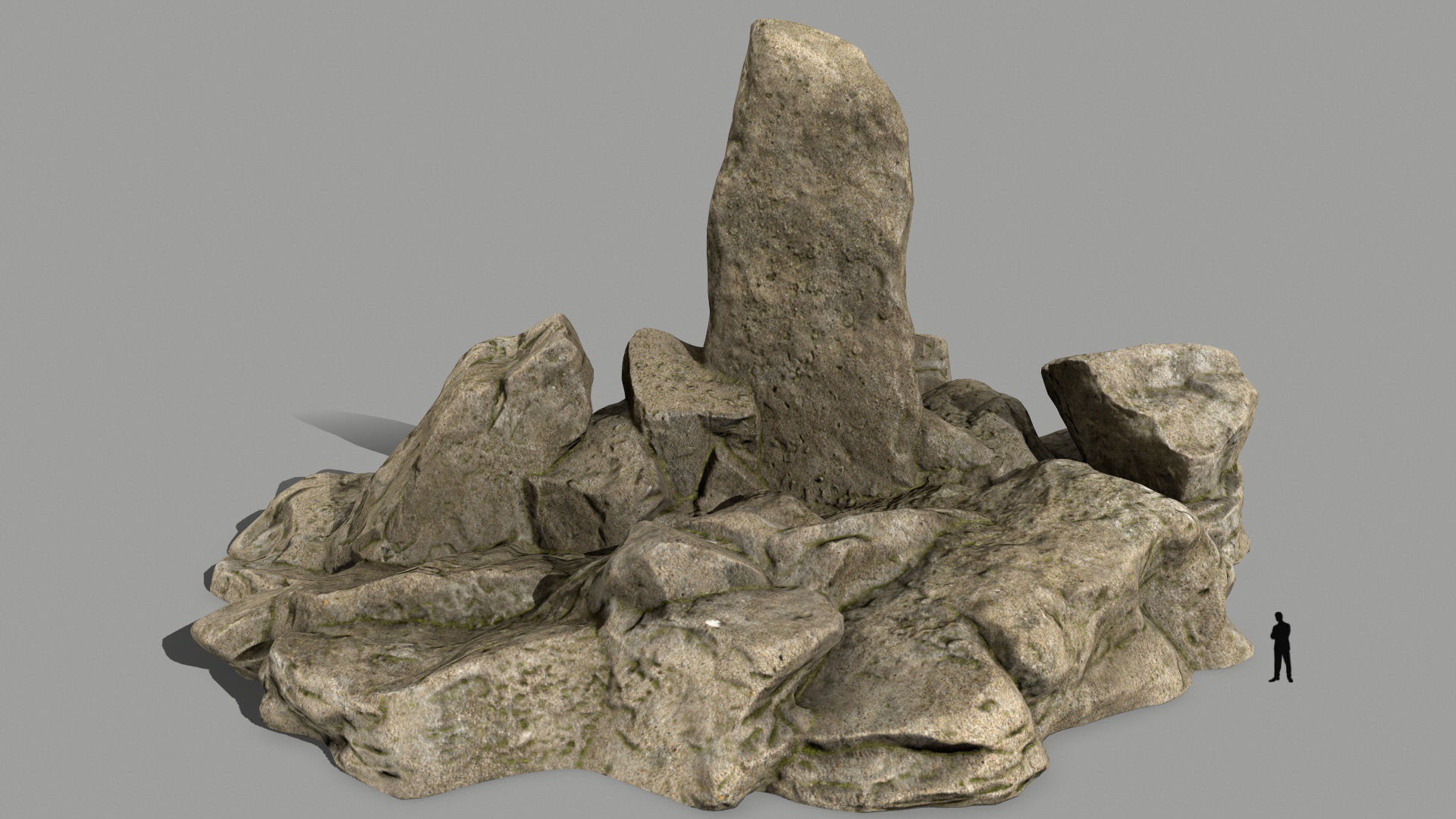 desert rocks   Low-poly 3D model_10